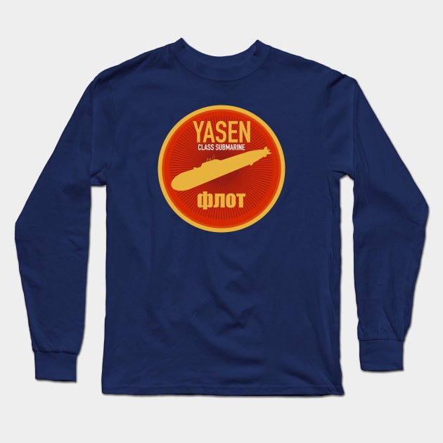 Yasen-class Submarine Long Sleeve T-Shirt by Firemission45